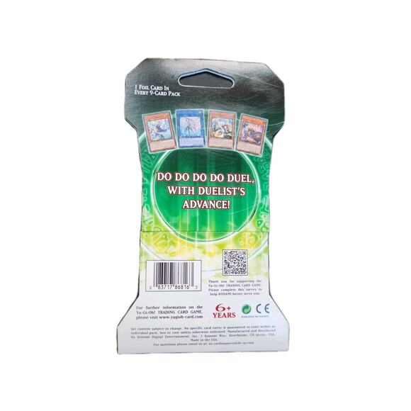 Yugioh Duelist’s Advance Sleeved Booster 9 Card Pack - Picture 2 of 2